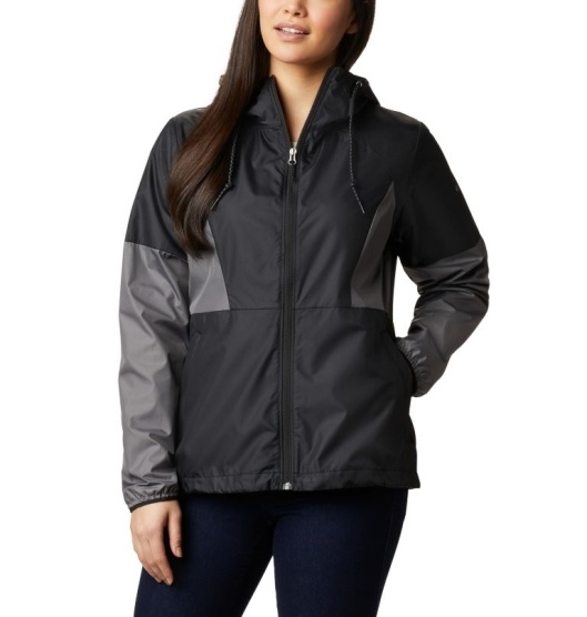 Columbia Side Hill Women's Windbreaker Black Grey | 061-INJFXD