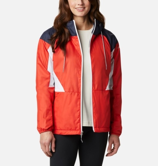 Columbia Side Hill Women's Windbreaker Blue White | 374-ZHCIEL