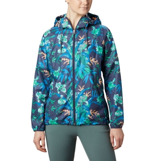 Columbia Side Hill Women's Windbreaker Blue | 853-GSMYEB