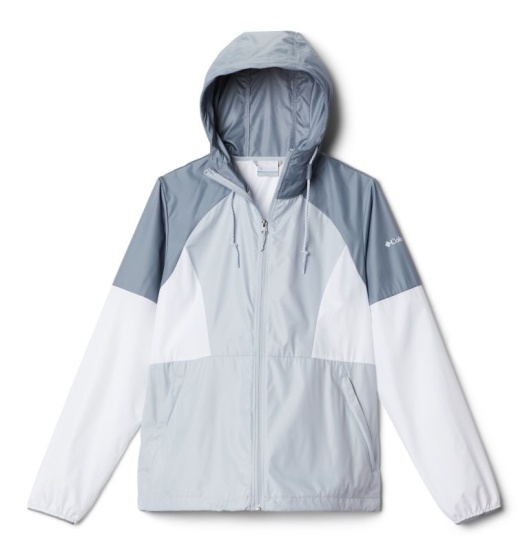 Columbia Side Hill Women's Windbreaker Grey White Grey | 318-WGNSRI