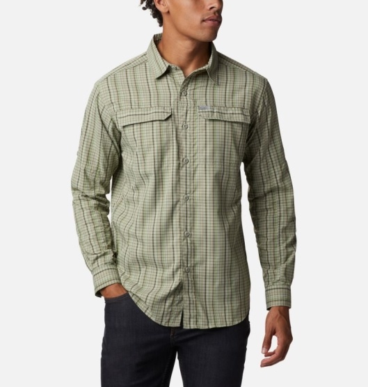 Columbia Silver Ridge II Men's Shirts Green | 671-BOGJZY