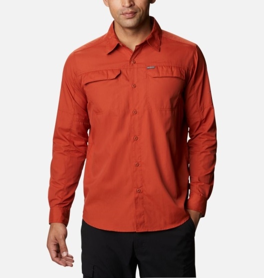 Columbia Silver Ridge II Men's Shirts Red | 972-ZWDQAJ