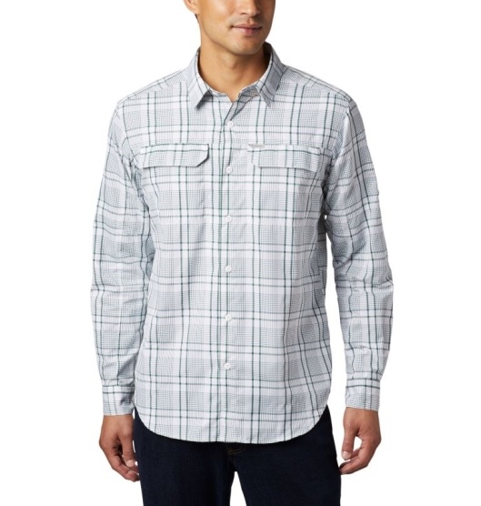 Columbia Silver Ridge II Men's Shirts White | 251-TVNZCH