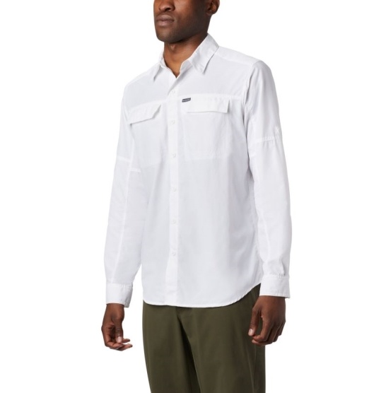 Columbia Silver Ridge II Men's Shirts White | 946-YQHFSP