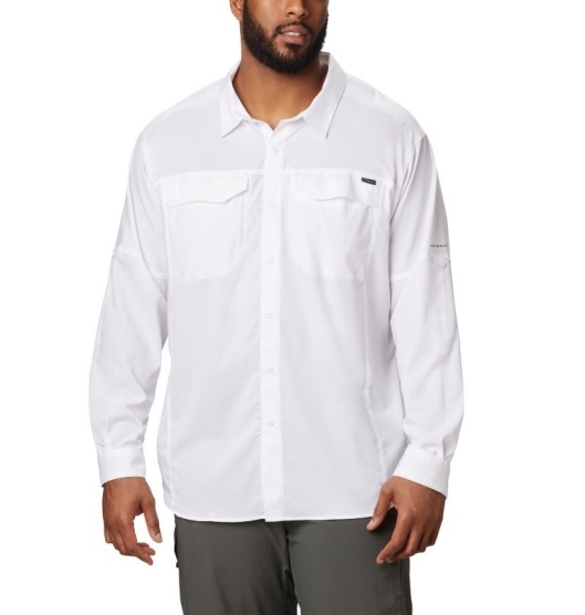 Columbia Silver Ridge Lite Men's Shirts White | 038-ULQCIM