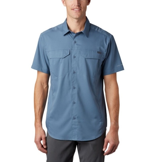 Columbia Silver Ridge Lite Men's Shirts Blue | 081-KEZWYO