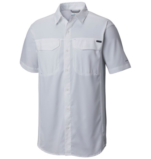 Columbia Silver Ridge Lite Men's Shirts White | 094-PYJOBF