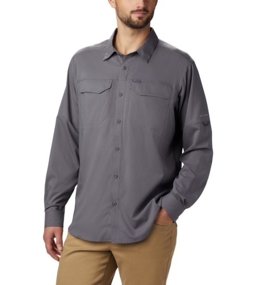 Columbia Silver Ridge Lite Men's Shirts Grey | 203-WBKVCS