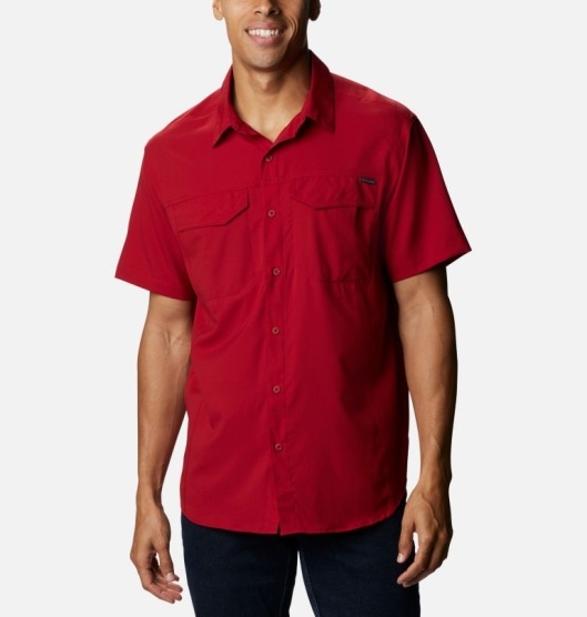 Columbia Silver Ridge Lite Men's Shirts Red | 268-FEDWJZ