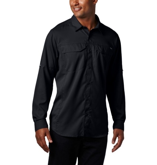 Columbia Silver Ridge Lite Men's Shirts Black | 357-CIOPWK