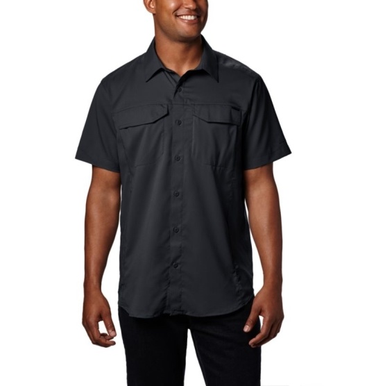 Columbia Silver Ridge Lite Men's Shirts Black | 608-QFLDXU