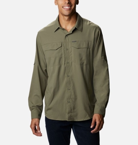 Columbia Silver Ridge Lite Men's Shirts Green | 762-DQUSHO