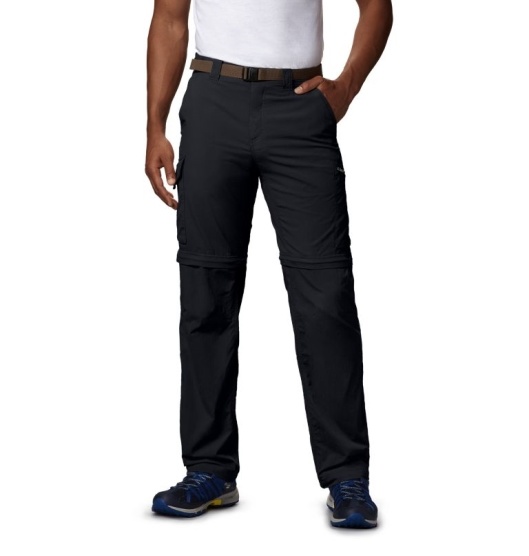 Columbia Silver Ridge Men's Hiking Pants Black | 179-FLAQPH