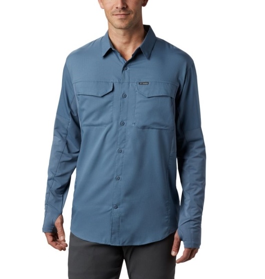 Columbia Silver Ridge Men's Shirts Blue | 013-CHGVEF