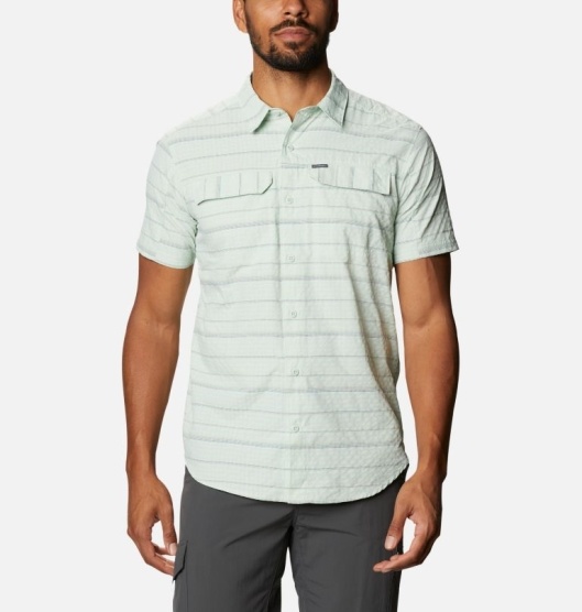 Columbia Silver Ridge Men's Shirts Green | 261-CQAISD