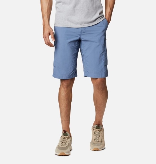 Columbia Silver Ridge Men's Shorts Blue | 397-WLIFOX