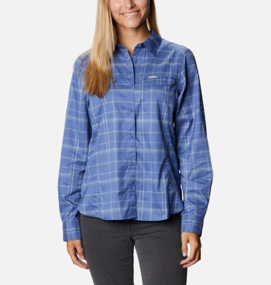 Columbia Silver Ridge Women's Shirts Blue | 467-XJCOWK