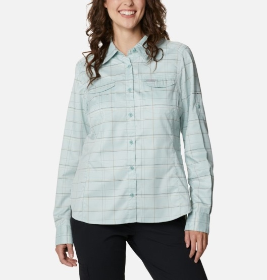 Columbia Silver Ridge Women's Shirts Green | 103-OMJPWB