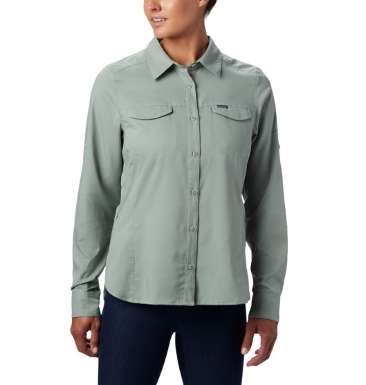 Columbia Silver Ridge Women's Shirts Light Green | 318-MVBOJG