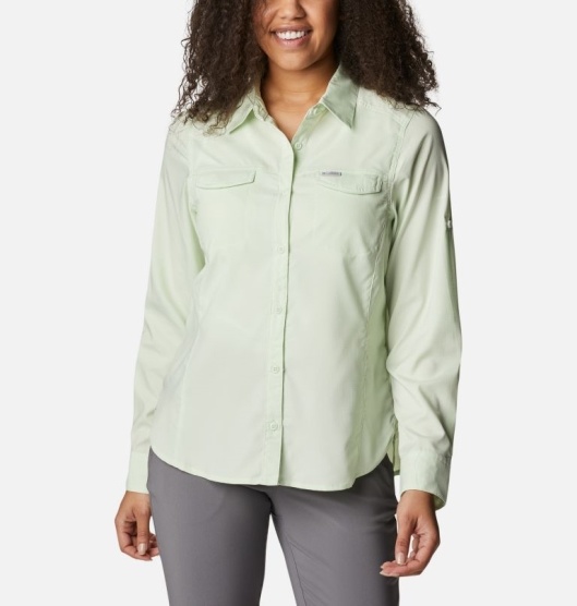 Columbia Silver Ridge Women's Shirts Light Yellow | 648-LHZDJC