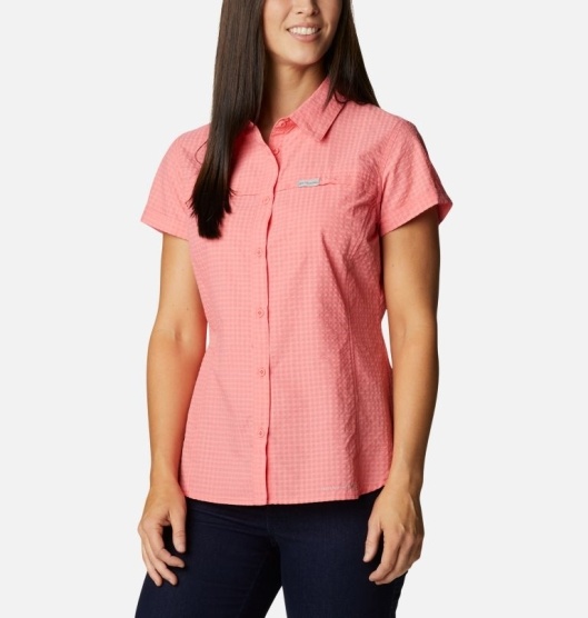 Columbia Silver Ridge Women's Shirts Orange | 268-HMLWBC