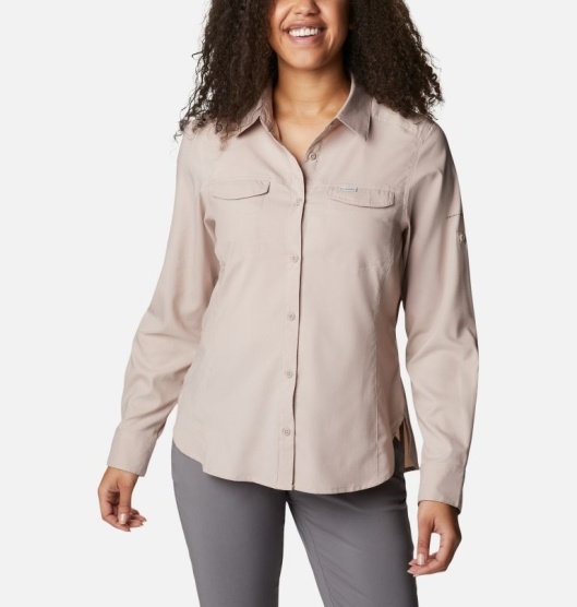 Columbia Silver Ridge Women's Shirts Pink | 317-QSXABL