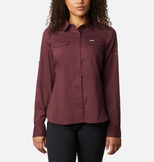 Columbia Silver Ridge Women's Shirts Red | 721-RUPWCJ