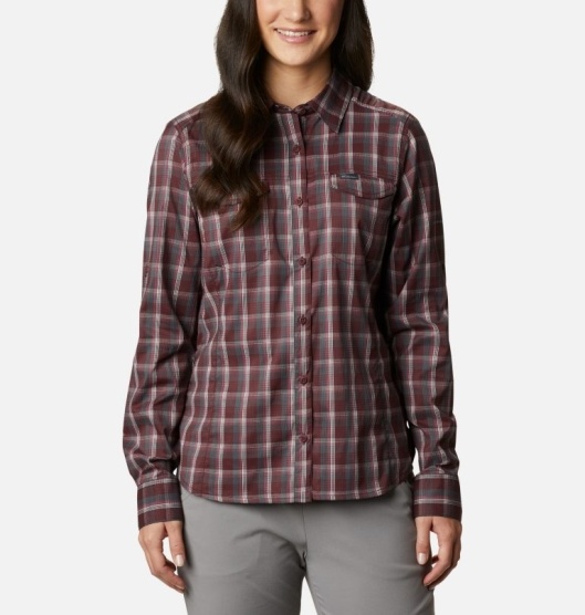 Columbia Silver Ridge Women's Shirts Red | 726-QBEROY