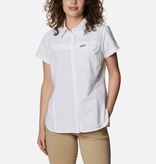 Columbia Silver Ridge Women's Shirts White | 540-LZQKNX