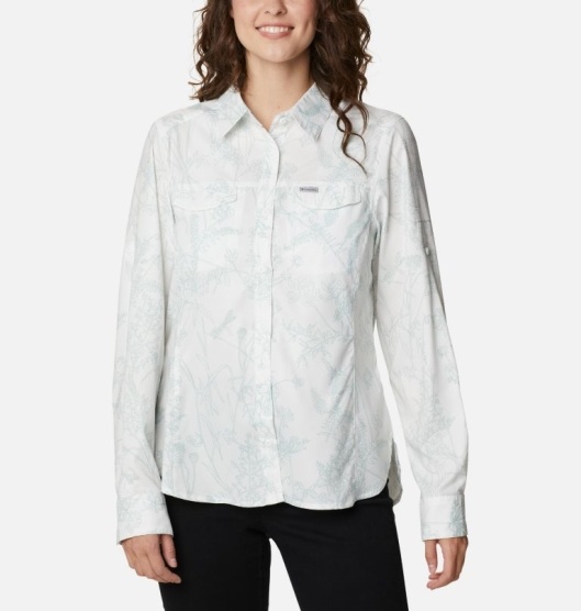 Columbia Silver Ridge Women's Shirts White | 671-JRNXUG