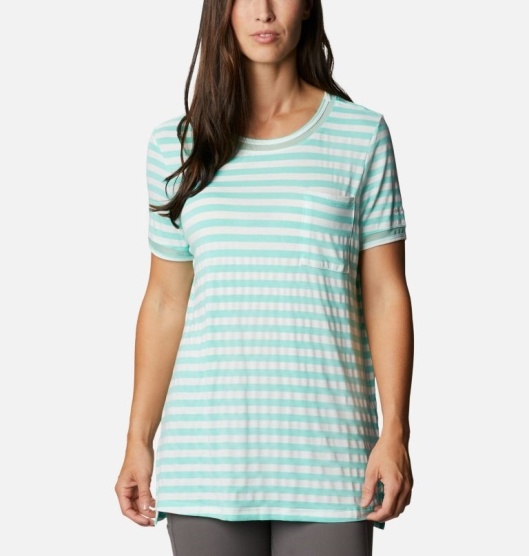 Columbia Slack Water Women's T-Shirt Green | 547-DPXRGC