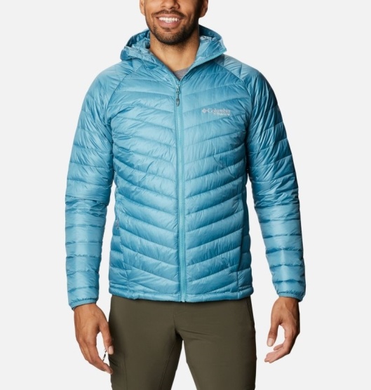 Columbia Snow Country Men's Hooded Jacket Blue | 048-AMPKXO