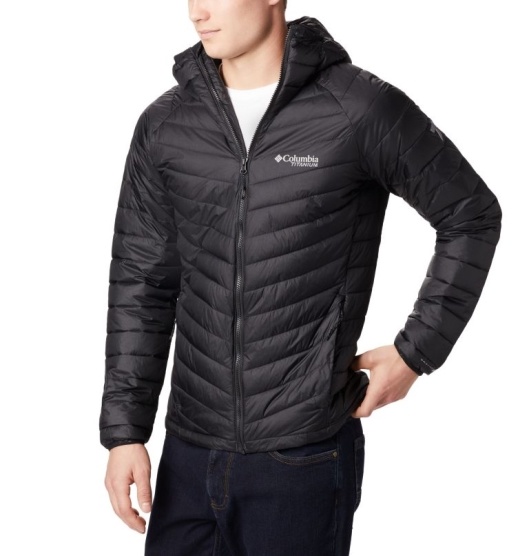 Columbia Snow Country Men's Hooded Jacket Black | 670-SLMVNG