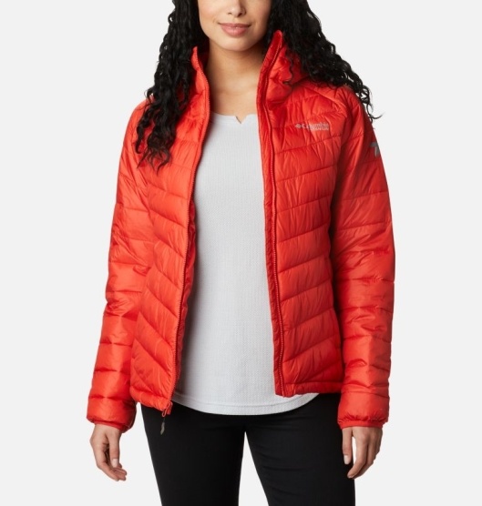 Columbia Snow Country Women's Hooded Jacket Orange | 841-MSBDHY