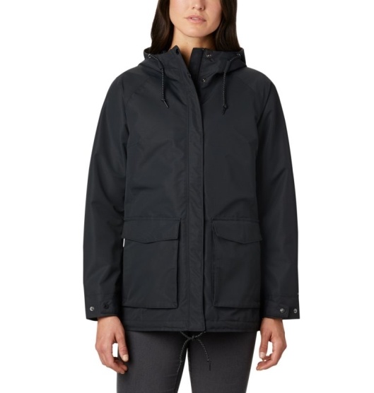 Columbia South Canyon Women's Rain Jacket Black | 487-NYIKVO