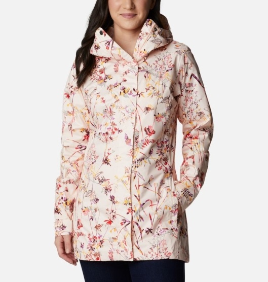 Columbia Splash A Little II Women's Rain Jacket White | 273-IMGTQK