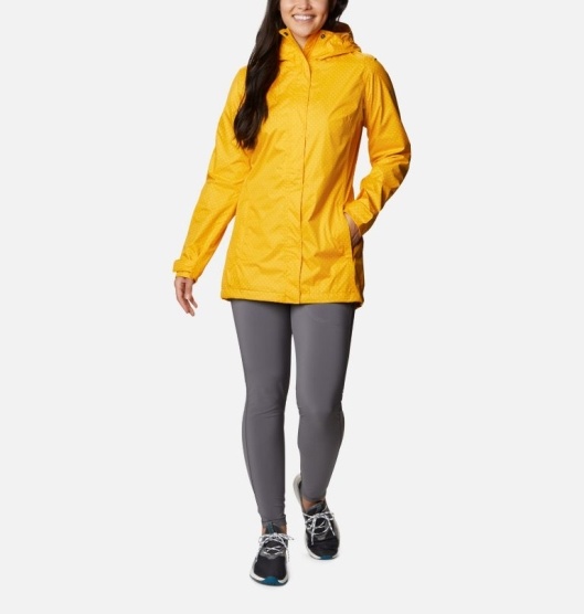 Columbia Splash A Little II Women's Rain Jacket Yellow | 729-KARZSH