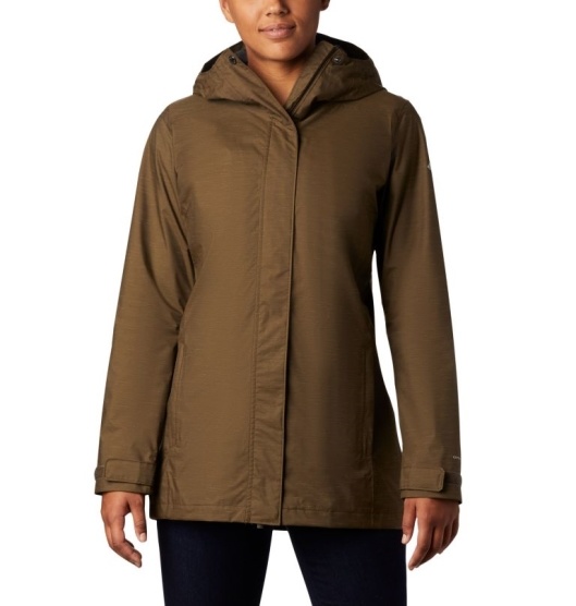 Columbia Splash A Lot Women's Rain Jacket Olive Green | 235-CVWYUD