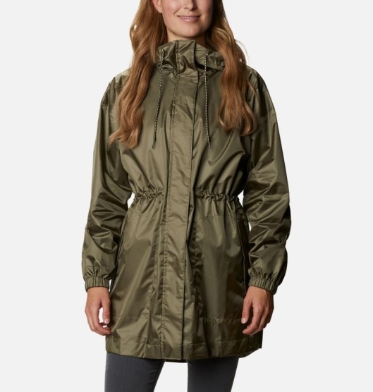 Columbia Splash Side Women's Rain Jacket Green | 781-LVHIYB