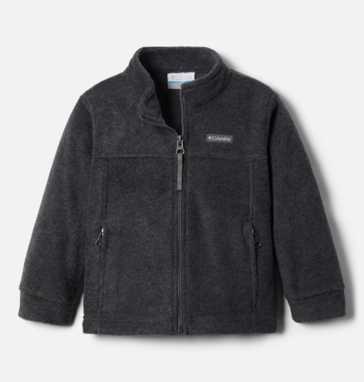 Columbia Steens Mountain II Kids' Fleece Jacket Black Grey | 130-GNFJPI