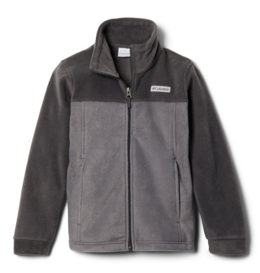 Columbia Steens Mountain II Kids' Fleece Jacket Grey Black | 182-AICUMB