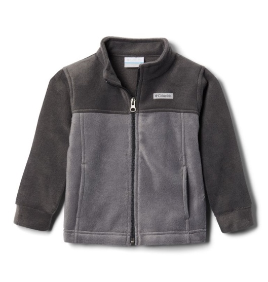 Columbia Steens Mountain II Kids' Fleece Jacket Grey Black | 257-GWVLBO