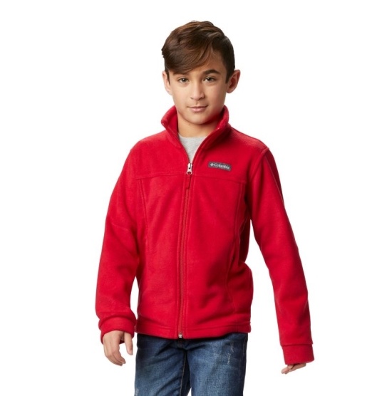 Columbia Steens Mountain II Kids' Fleece Jacket Red | 543-AGTYVR