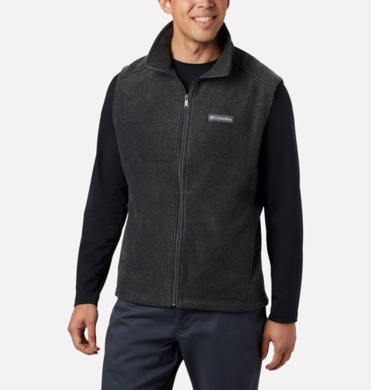 Columbia Steens Mountain Men's Vest Black Grey | 821-RWMDPI