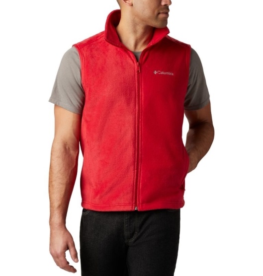 Columbia Steens Mountain Men's Vest Red | 401-MAIJVP