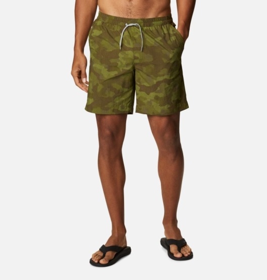 Columbia Summerdry Men's Shorts Green | 085-KGZDLA