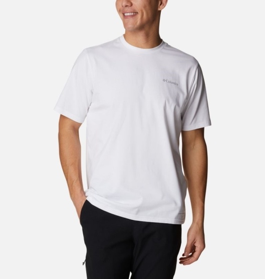 Columbia Sun Trek Men's T-Shirt White | 516-LGXRVA