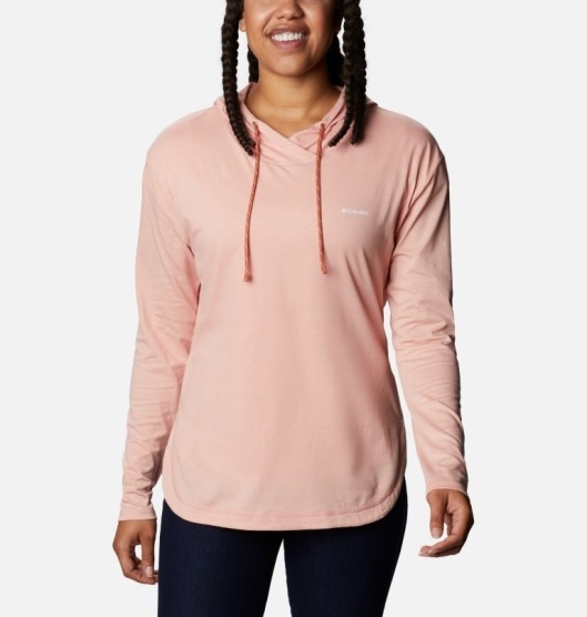 Columbia Sun Trek Women's Hoodies Pink | 652-OBVJDT