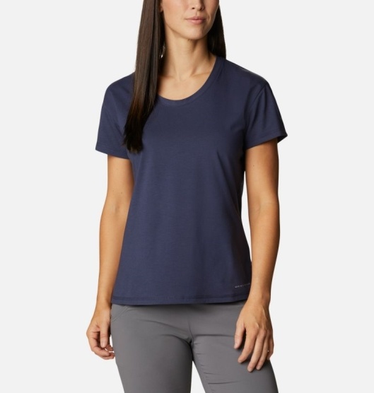 Columbia Sun Trek Women's T-Shirt Blue | 657-CYKADV