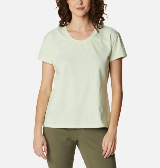 Columbia Sun Trek Women's T-Shirt Light Yellow | 074-GJABTU